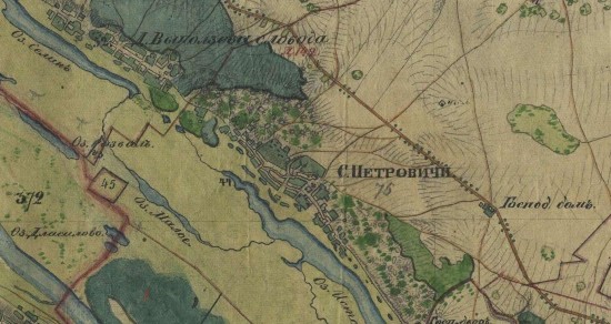 Карта Менде Рязанской губернии 1850-е гг. 1 верста - Karty-Mende-Ryazanskoj-gubernii-1-versta.jpg